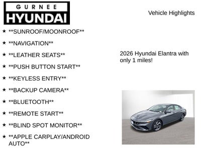 2026 Hyundai ELANTRA Limited