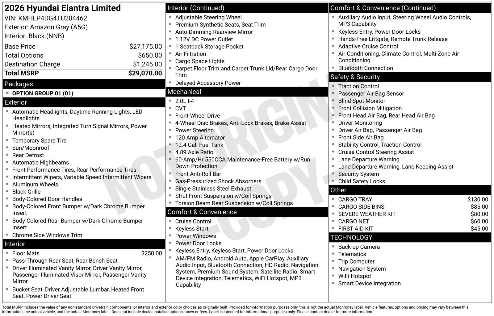 2026 Hyundai Elantra 2.0 Limited IVT's photo