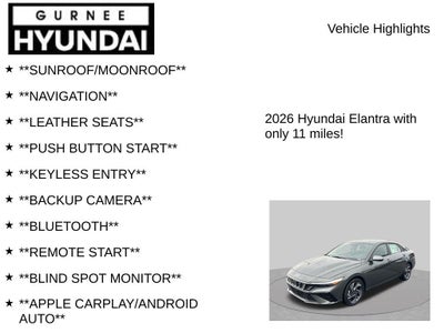 2026 Hyundai ELANTRA Limited