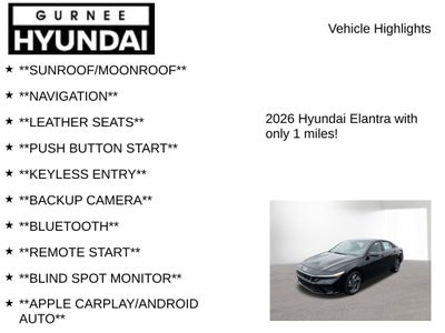 2026 Hyundai ELANTRA Limited