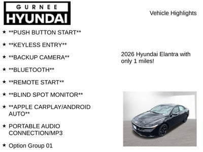 2026 Hyundai ELANTRA SEL Sport