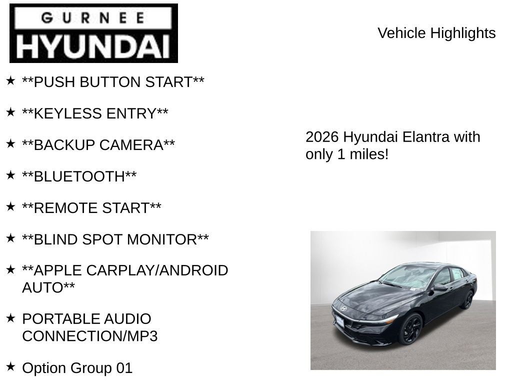 2026 Hyundai ELANTRA SEL Sport