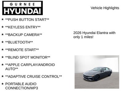 2026 Hyundai ELANTRA SEL Sport