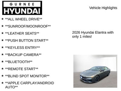 2026 Hyundai ELANTRA SEL Sport