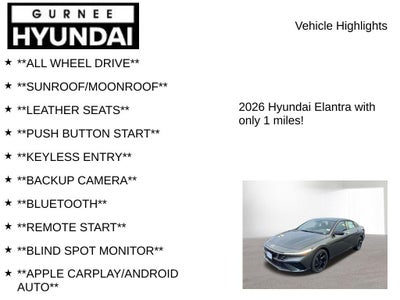 2026 Hyundai ELANTRA SEL Sport