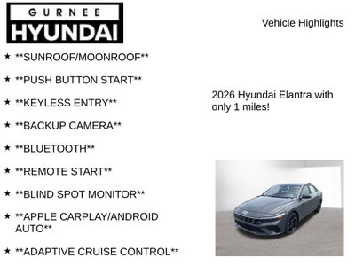 2026 Hyundai ELANTRA SEL Sport