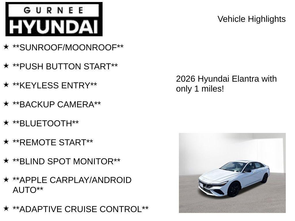 2026 Hyundai ELANTRA SEL Sport