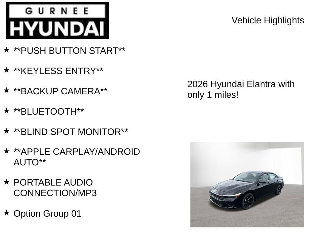 2026 Hyundai ELANTRA SEL Sport
