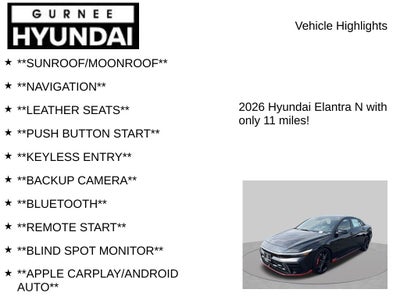 2026 Hyundai ELANTRA N Base