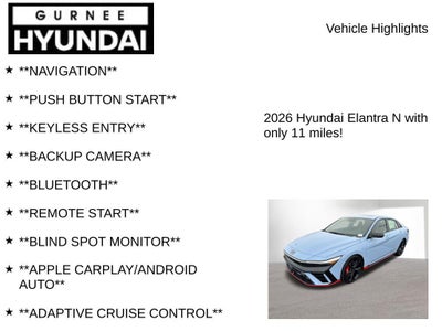 2026 Hyundai ELANTRA N Base