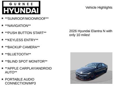 2026 Hyundai ELANTRA N Base