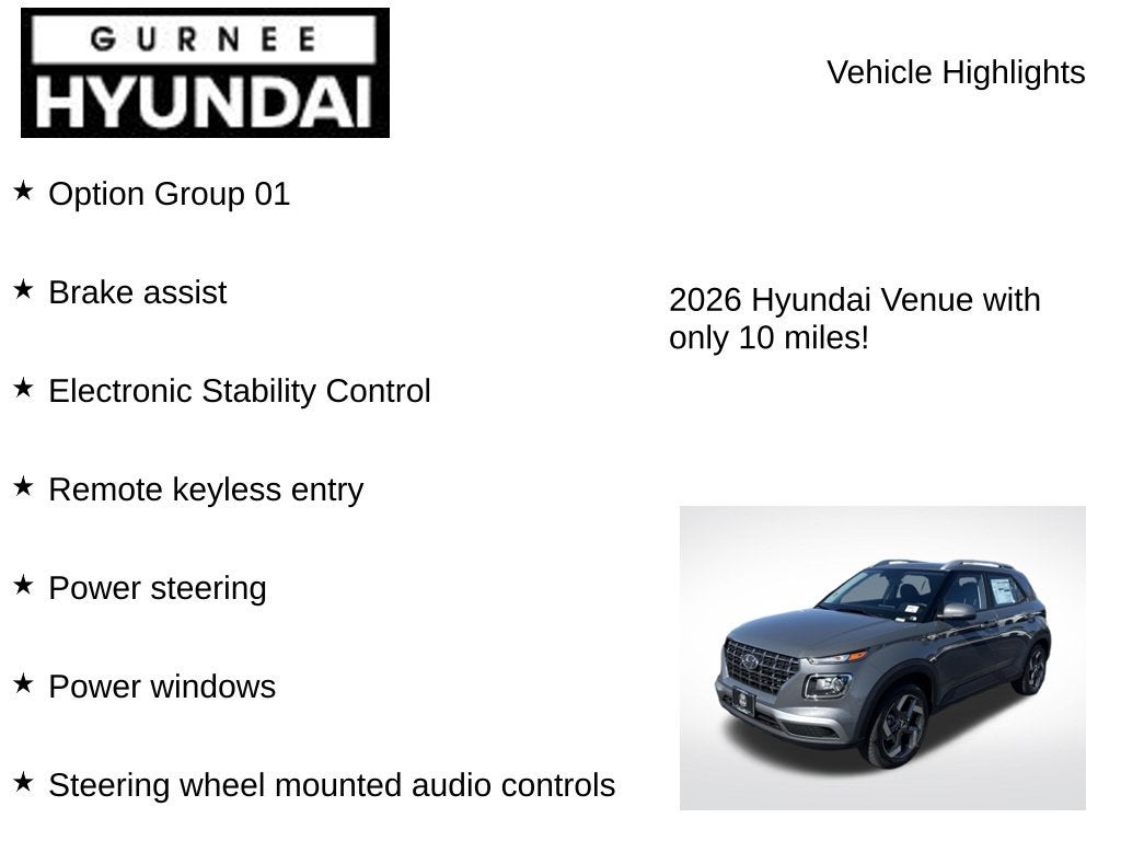 2026 Hyundai VENUE SEL