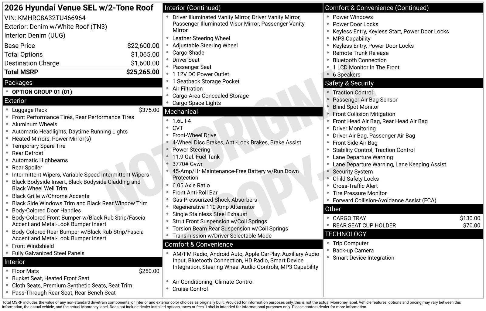 2026 Hyundai VENUE SEL