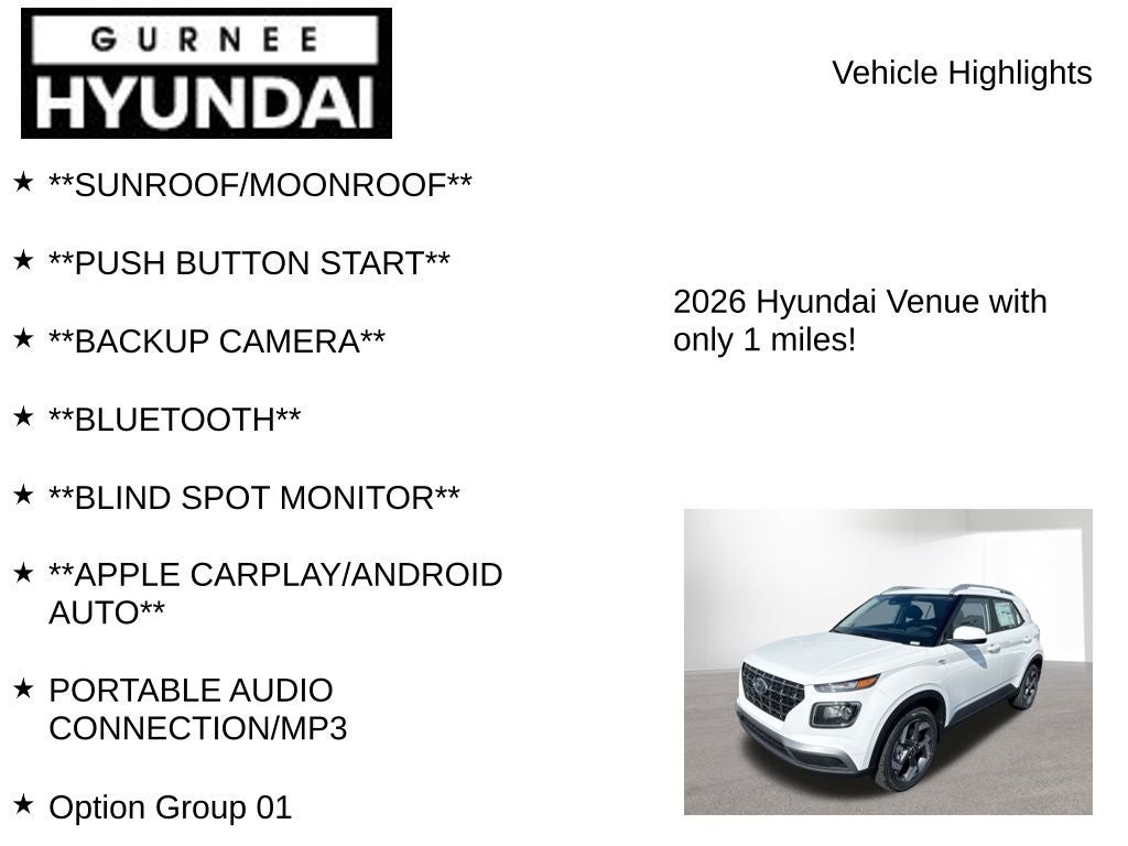 2026 Hyundai VENUE SEL