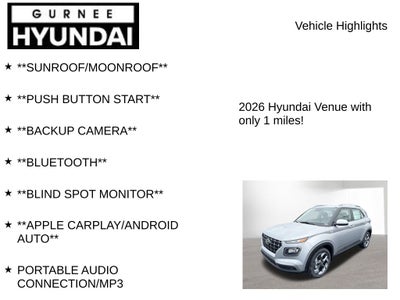 2026 Hyundai VENUE SEL