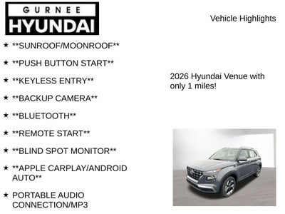 2026 Hyundai VENUE SEL