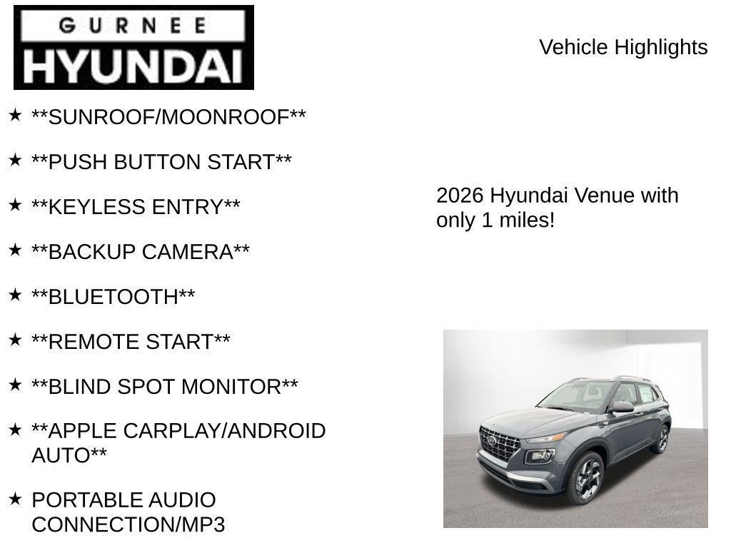 2026 Hyundai VENUE SEL