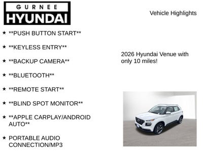 2026 Hyundai VENUE SEL