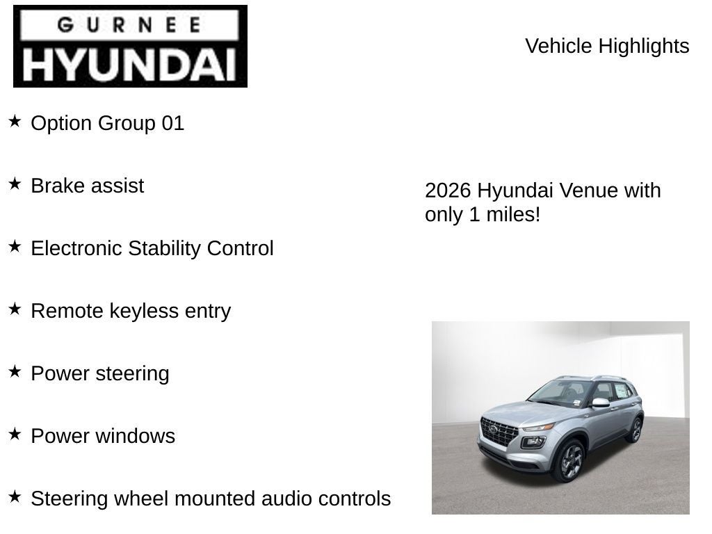 2026 Hyundai VENUE SEL