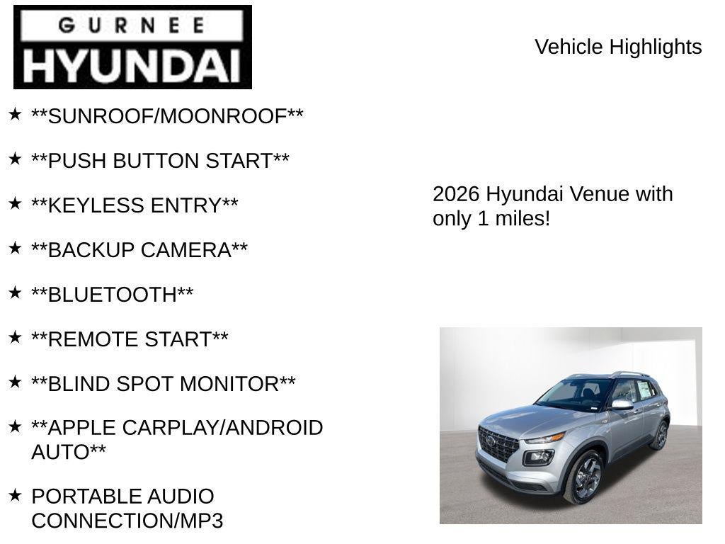 2026 Hyundai VENUE SEL