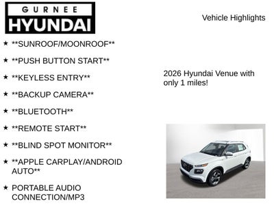 2026 Hyundai VENUE SEL