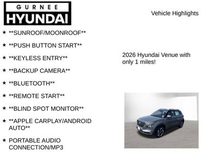 2026 Hyundai VENUE SEL