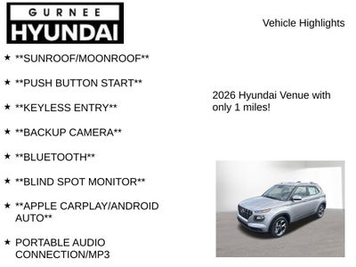 2026 Hyundai VENUE SEL