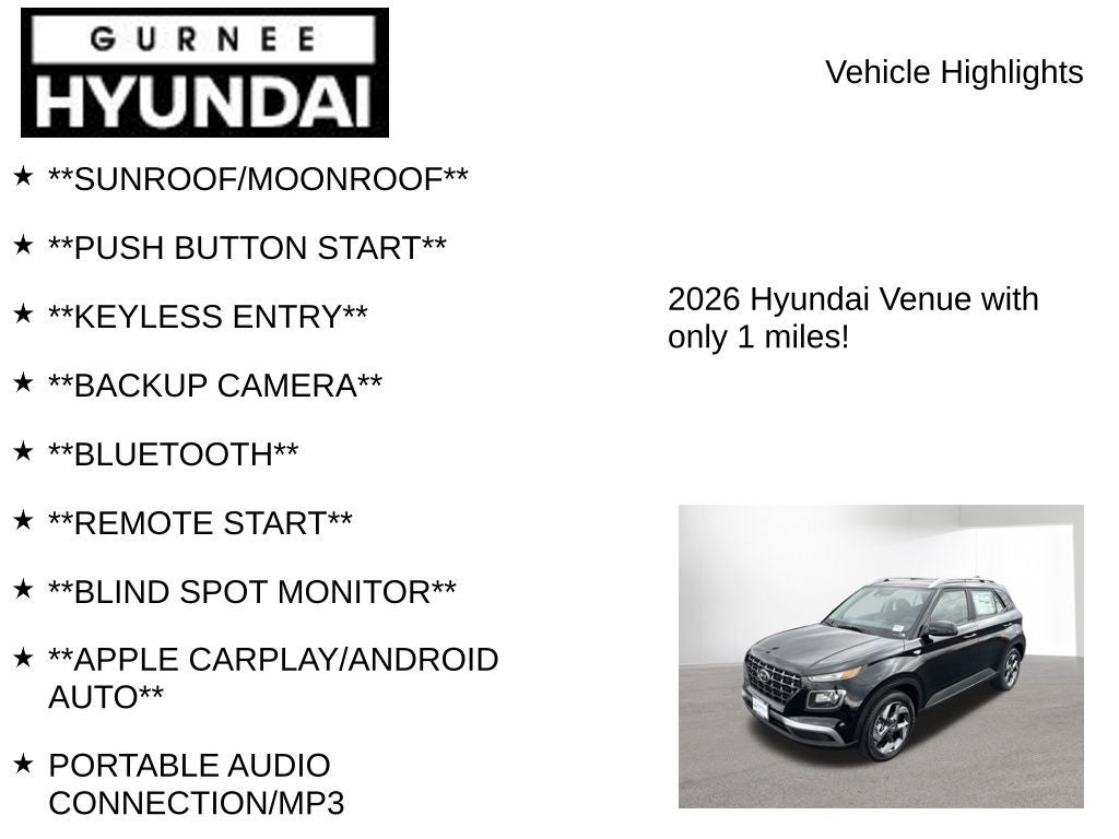 2026 Hyundai VENUE SEL