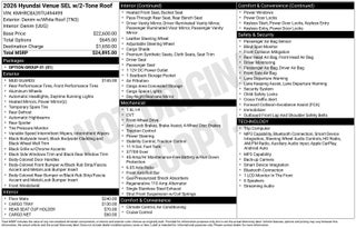 2026 Hyundai VENUE SEL