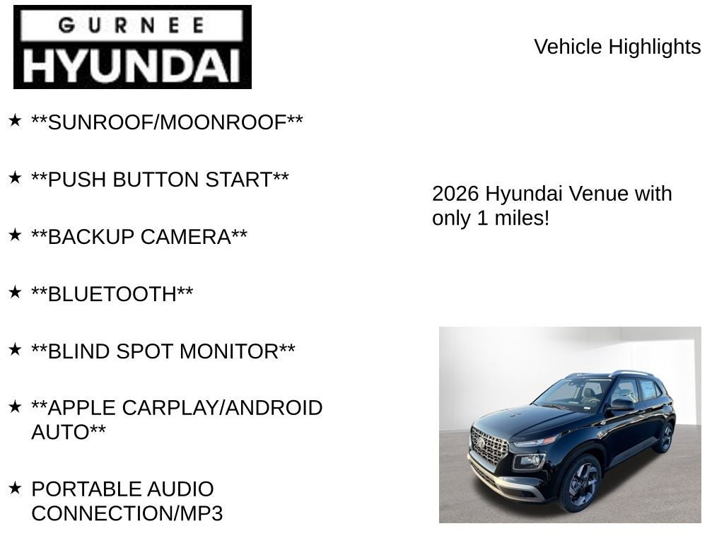2026 Hyundai VENUE SEL