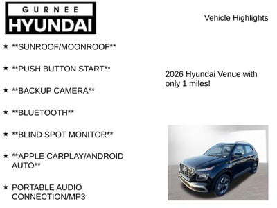 2026 Hyundai VENUE SEL