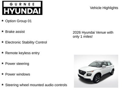 2026 Hyundai VENUE SEL