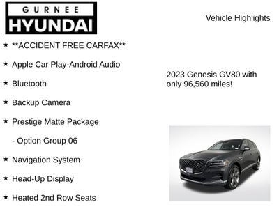 2023 Genesis GV80 3.5T