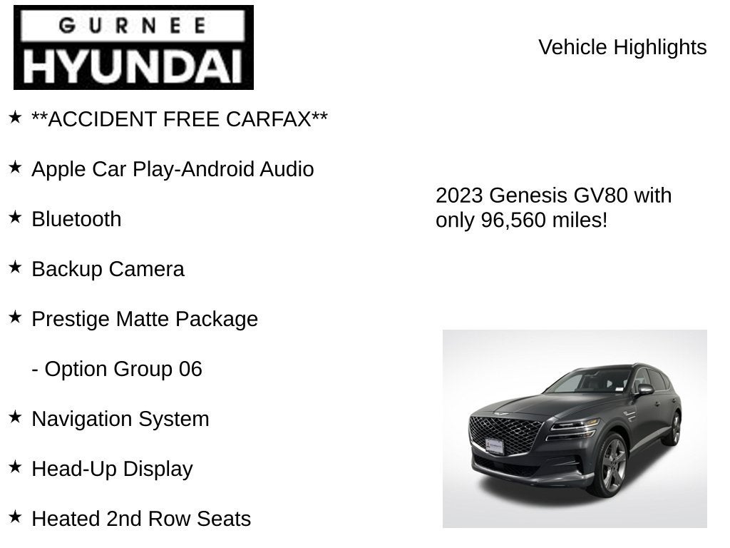 2023 Genesis GV80 3.5T