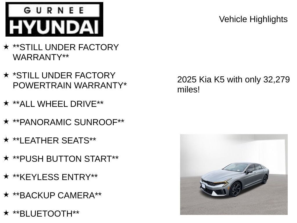 2025 Kia K5 GT-Line