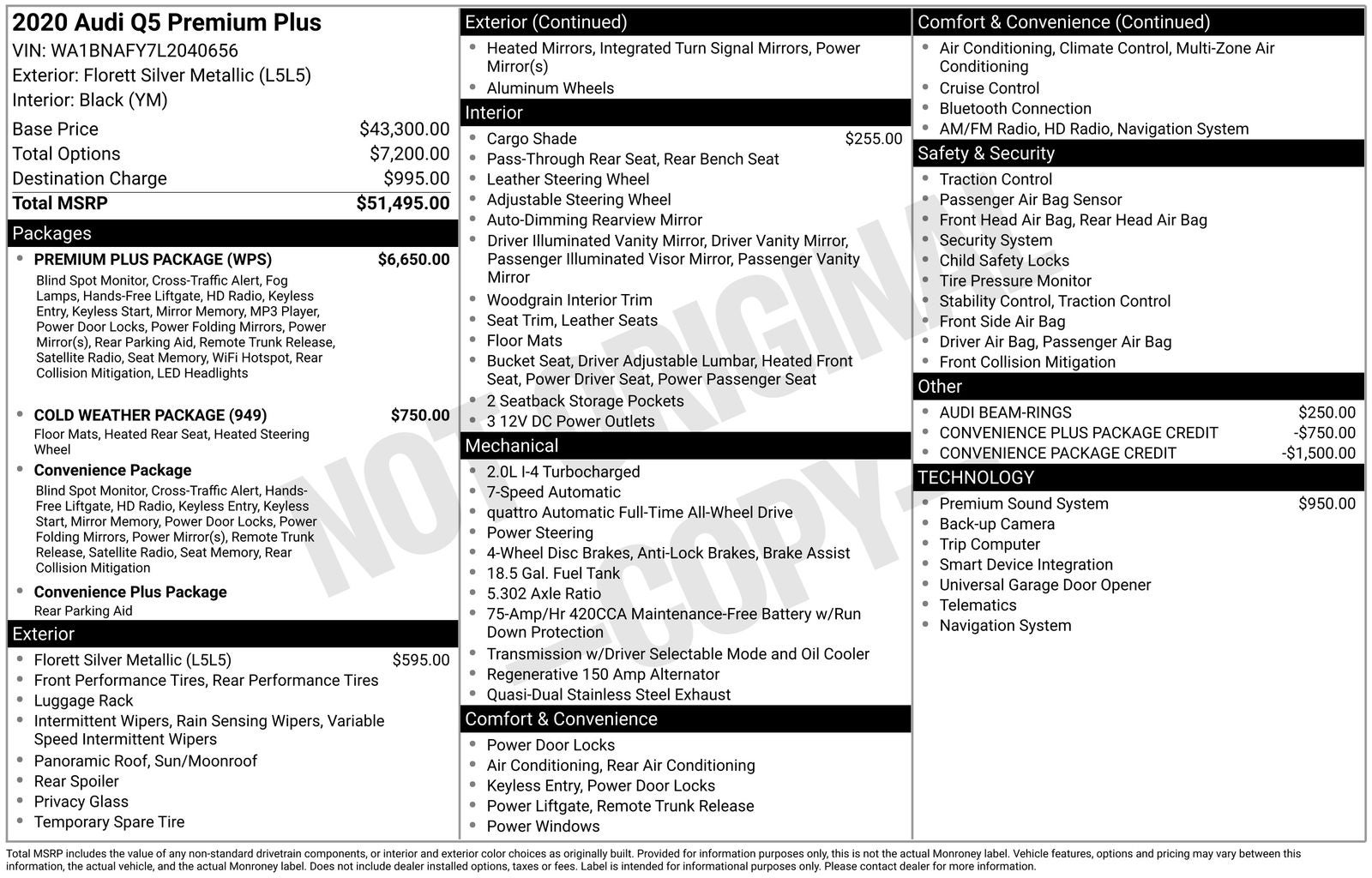 2020 Audi Q5 45 Premium Plus quattro
