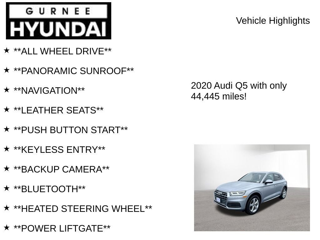 2020 Audi Q5 45 Premium Plus quattro