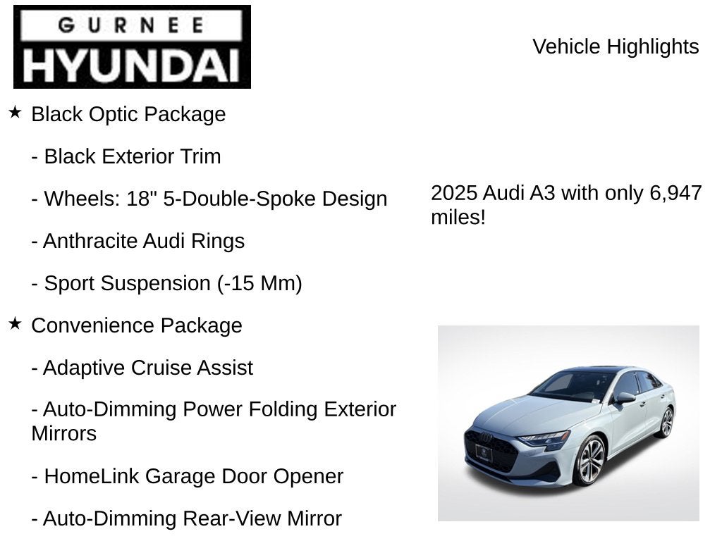 2025 Audi A3 40 Premium quattro