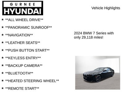 2024 BMW 7 Series 760i xDrive Premium Package M Aero
