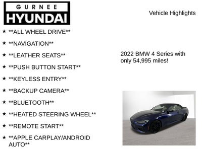 2022 BMW 4 Series M440i xDrive Premium Package
