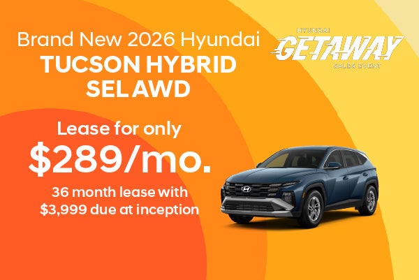 Brand New 2026 Hyundai Tucson Hybrid SEL AWD