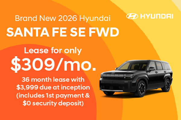 Brand New 2026 Hyundai SANTA FE SE FWD