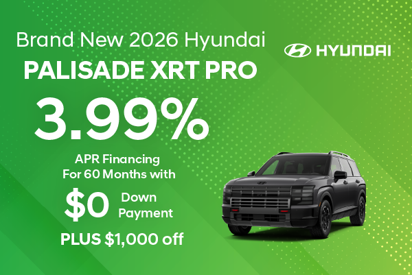 Brand New 2026 Hyundai PALISADE XRT PRO