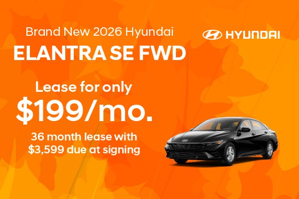 Brand New 2026 Hyundai Elantra SE FWD