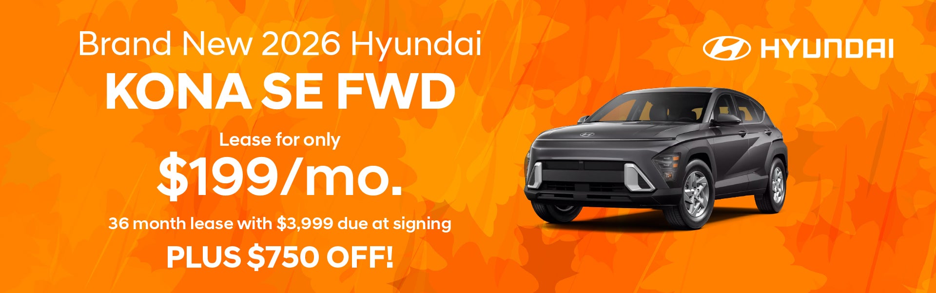 Brand New 2026 Hyundai Kona SE FWD