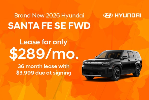 Brand New 2026 Hyundai Santa Fe SE FWD